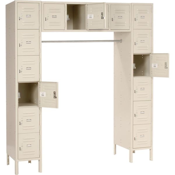 Global Industrial 72 in W, 18 D, 78 in H, Tan 238232TN - main